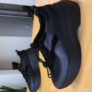 New Vagabond Shoemakers Sprint 2.0 Leather Platform Sneakers in Black EU 38 US 8
